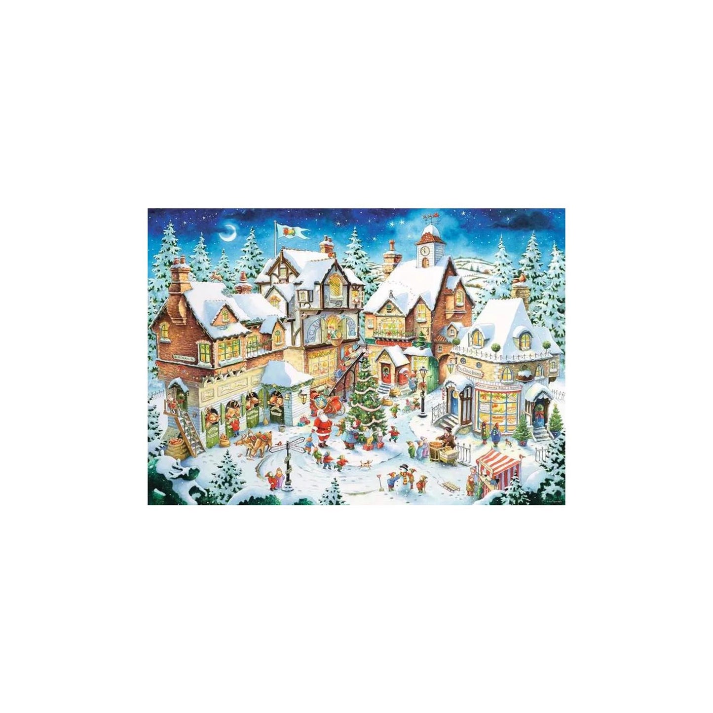 Puzzle Ravensburger Villaggio di Natale 1000 pezzi