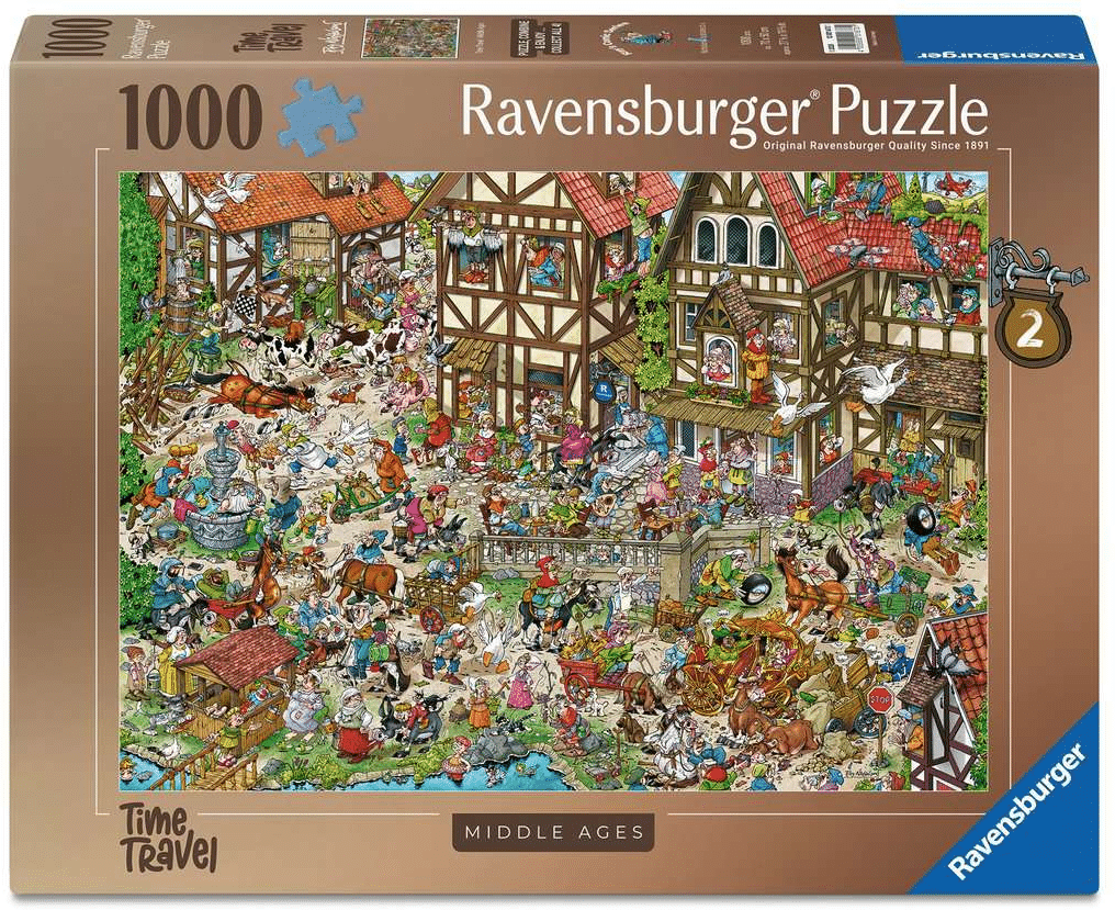 RAVENSBURGER PUZLER TIME VIAGGI MEDIO 1000 pezzi