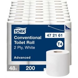 Carta igienica Tork T4 bianca confezione 2 veli da 48 x 200 fogli