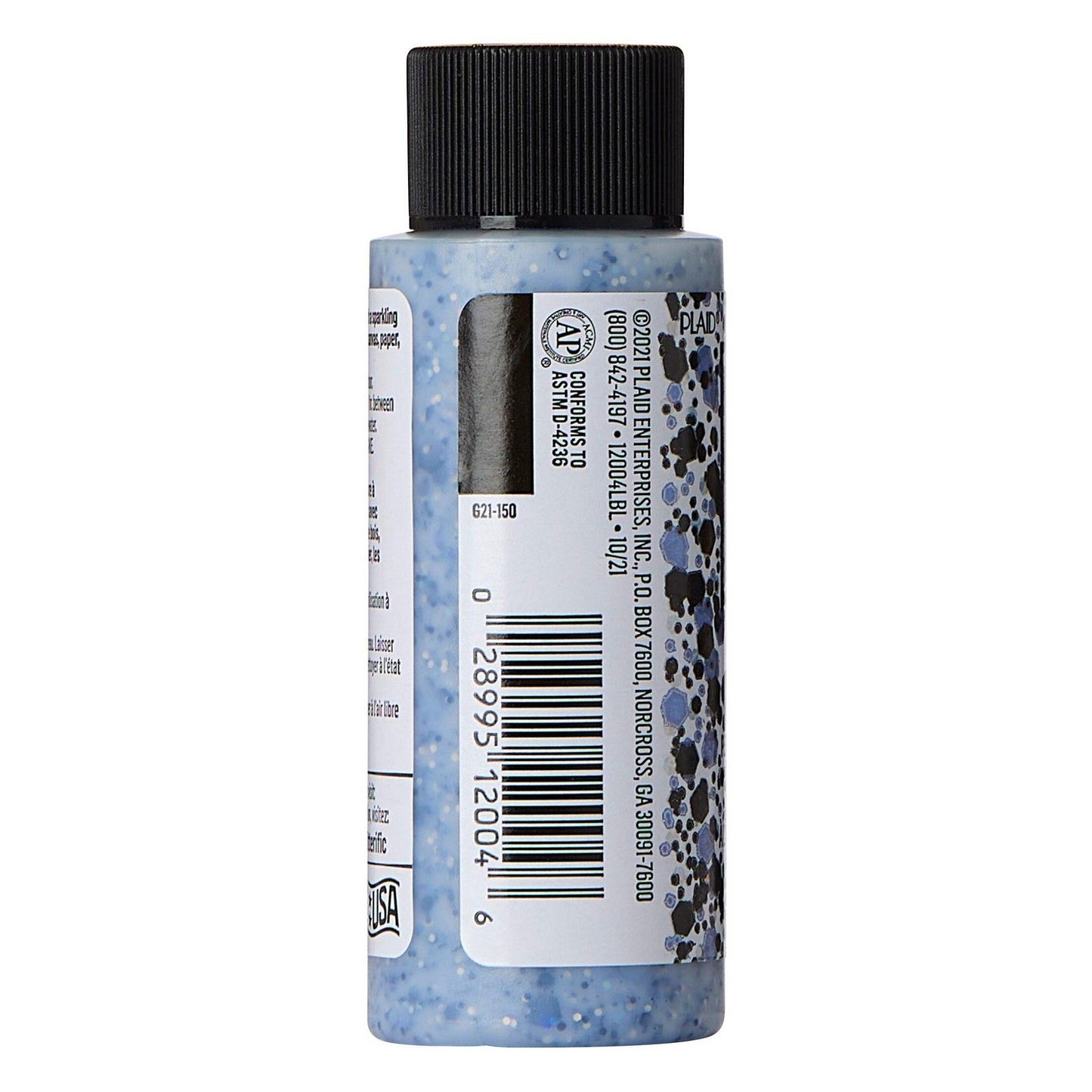 Folkart • vernice acrilica pop scintillante black ice 59ml