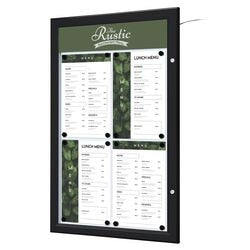 Tablero de menú enfrentamiento scz4xa4ledc9005 5270 g negro
