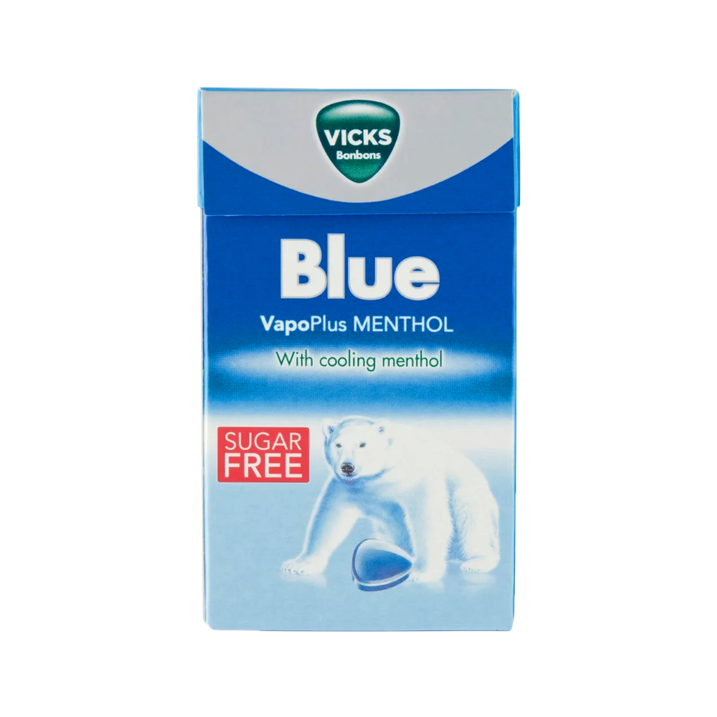 Mini box Vicks blu al mentolo senza zucchero (20x 40gr)
