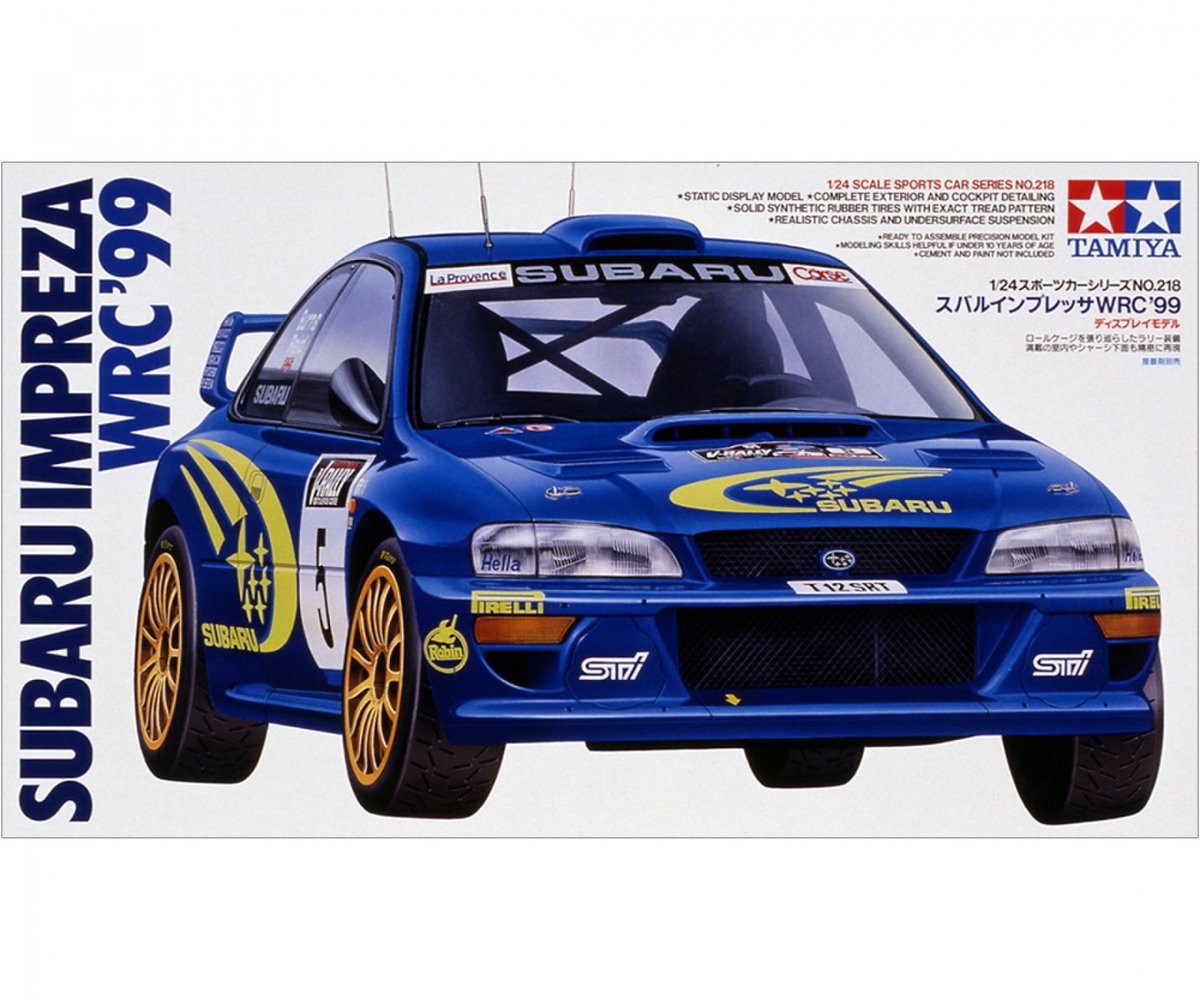 Tamiya modelbouwpakket auto - 24218 subaru impreza wrc '99 plastic - 1:24 - modelbouw