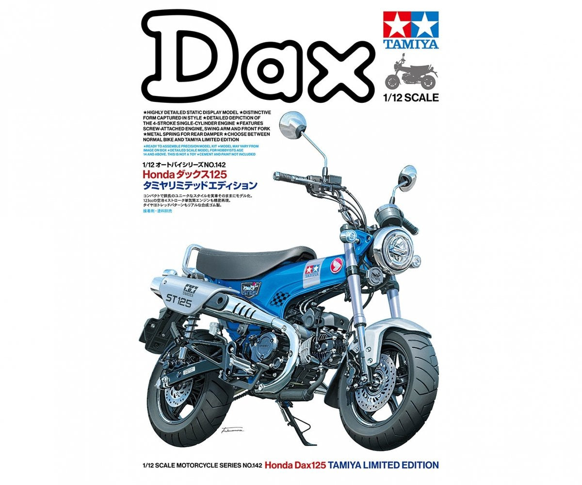 Tamiya modelbouwpakket motorfiets - 14142 honda dax 125 motorfiets - limited edition plastic - 1:12 - modelbouw