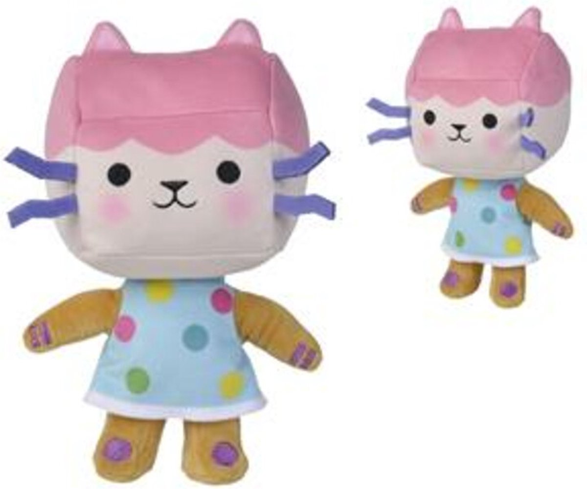 Casa de muñecas universal gabby baby box gato peluche 25 cm