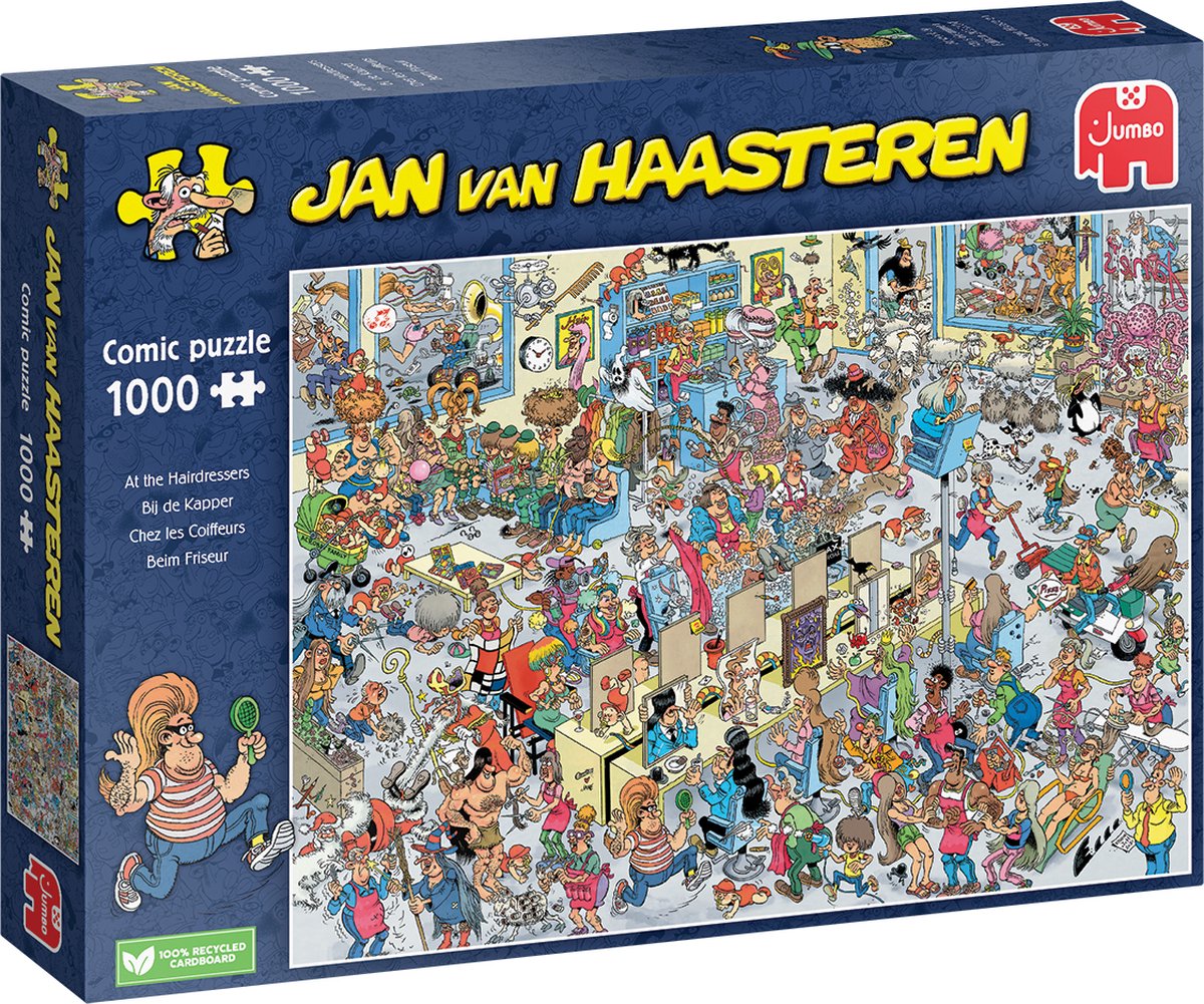 Jan van haasteren - bij de kapper - 1000 stukjes - legpuzzel