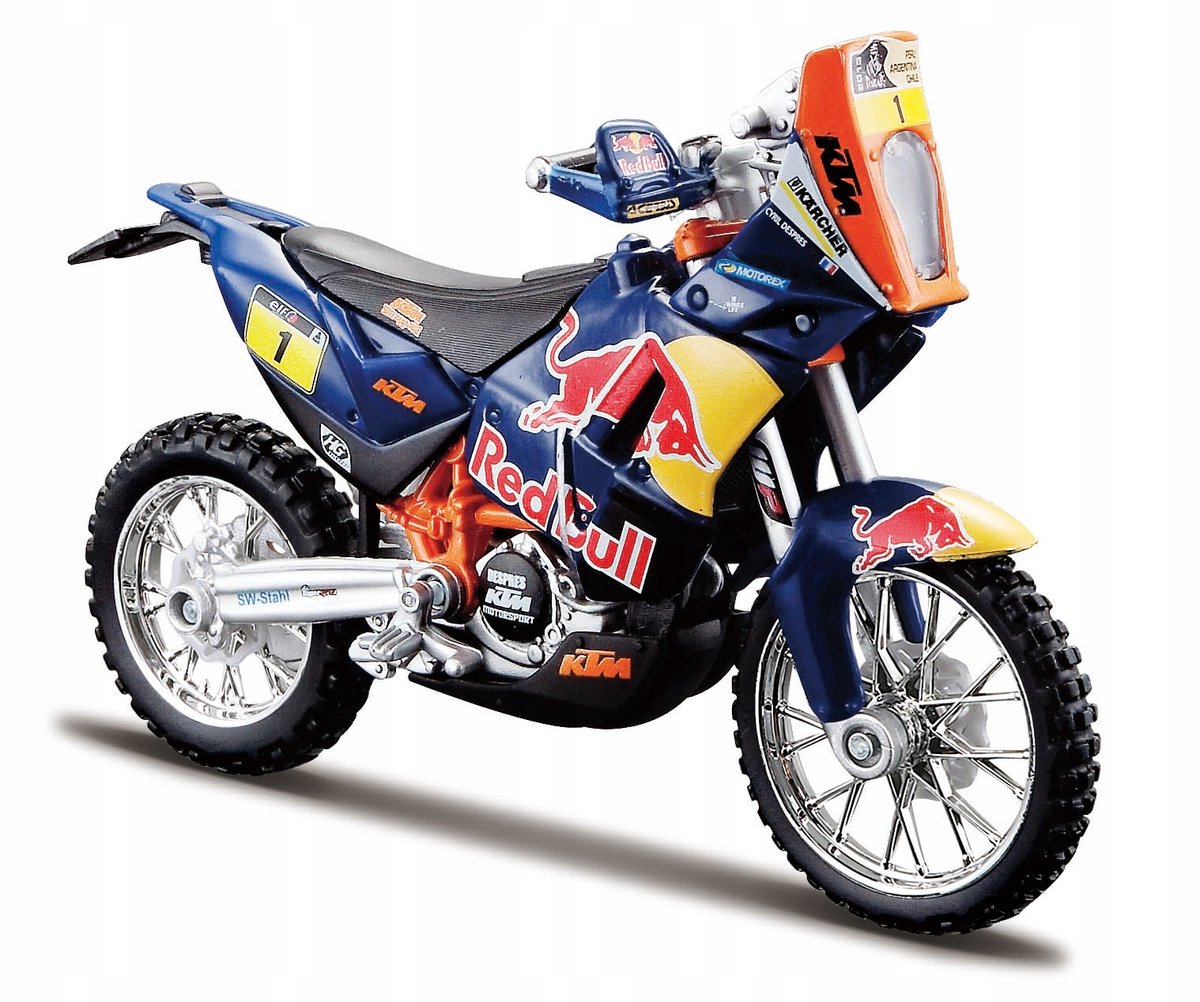 Modellino Bburago KTM 450 Rally Bike 1:18