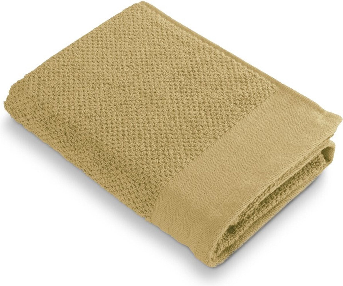Asciugamano da bagno Walra in morbido cotone popcorn - giallo - 50x100