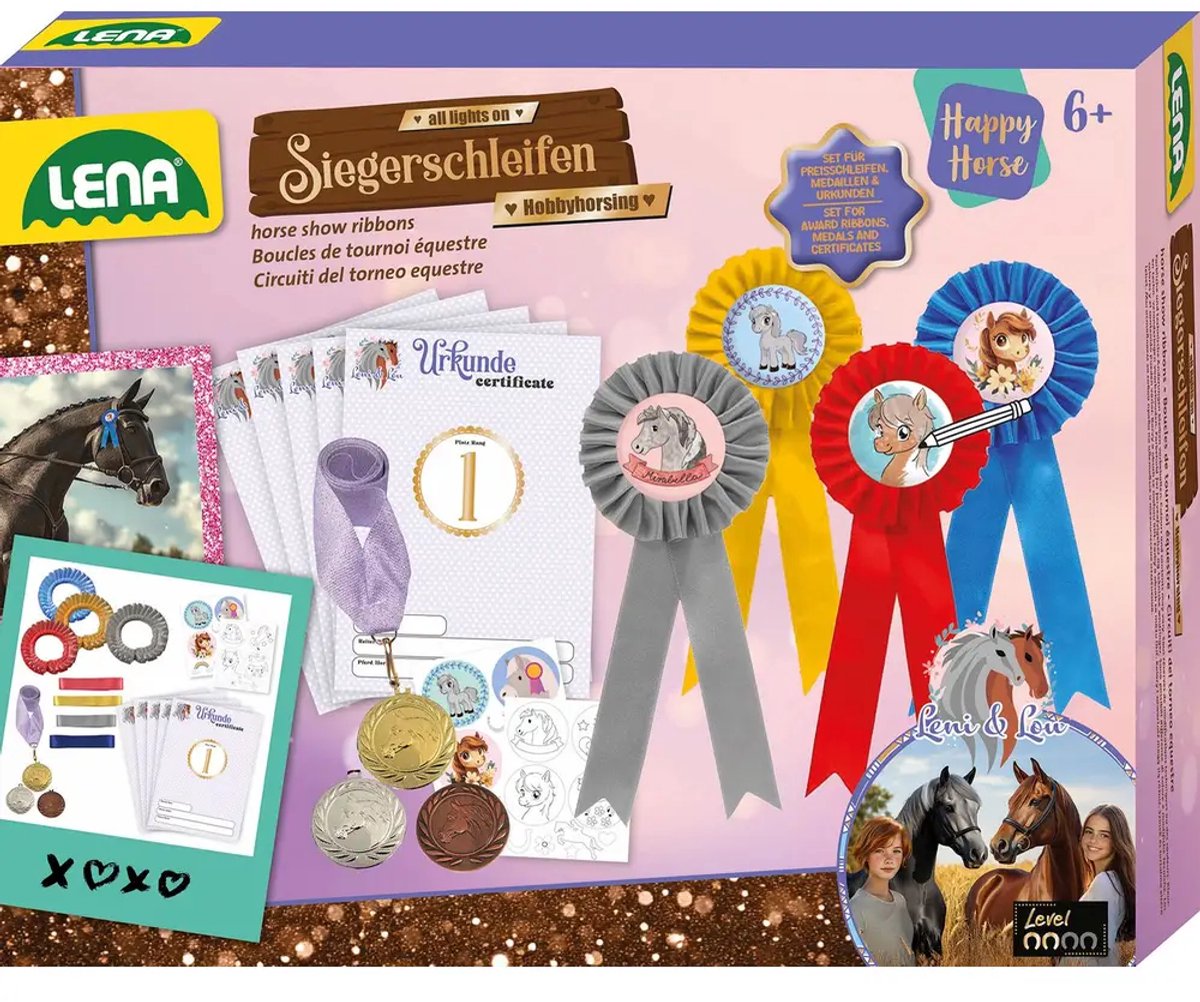 Lena knutselset hobby horsing winnaarstrikken - creatief speelgoed.
