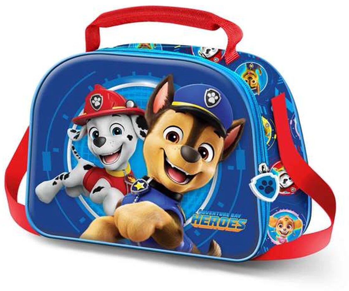Karactermania - Paw Patrol - Borsa termica per il pranzo 3D con attacco per trolley - Snack - Blu