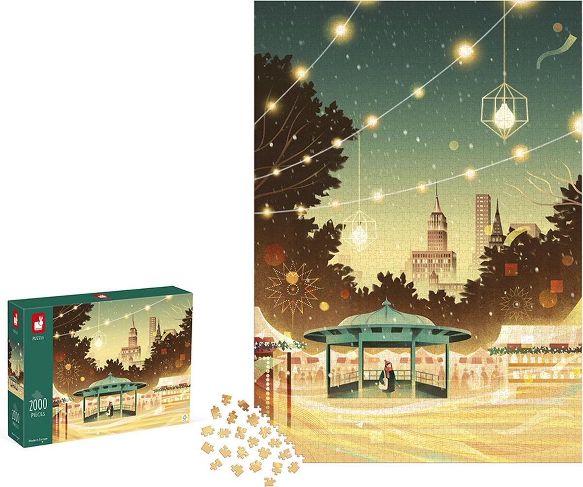 Janod - puzzle kidult - una notte a new york - 2000 pezzi