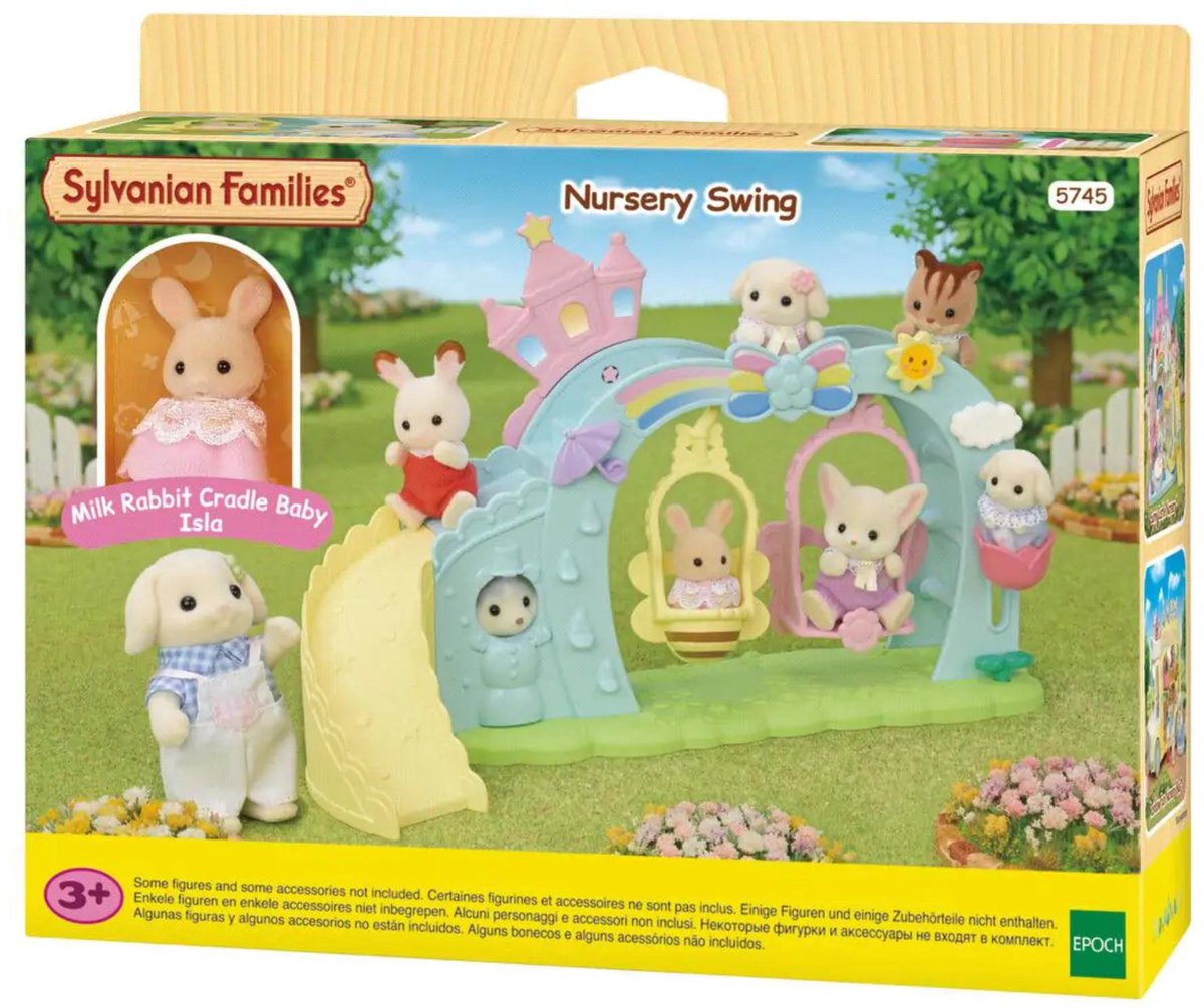 Sylvanian Families 5745 parco giochi per bambini - inclusa 1 figura da gioco per bambini morbida e vellutata