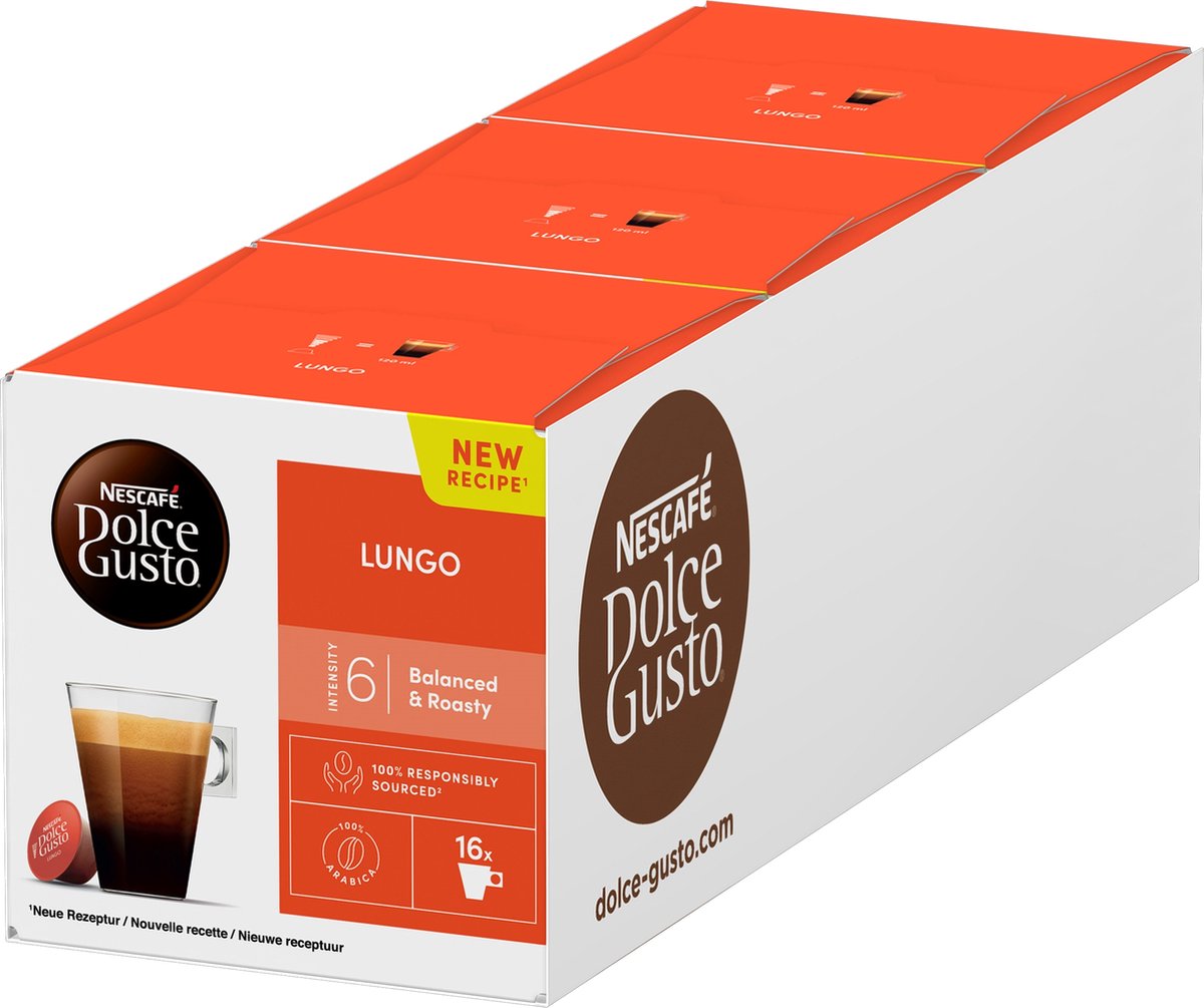 Nescafè dolce gusto lungo (3x 16 tazze)