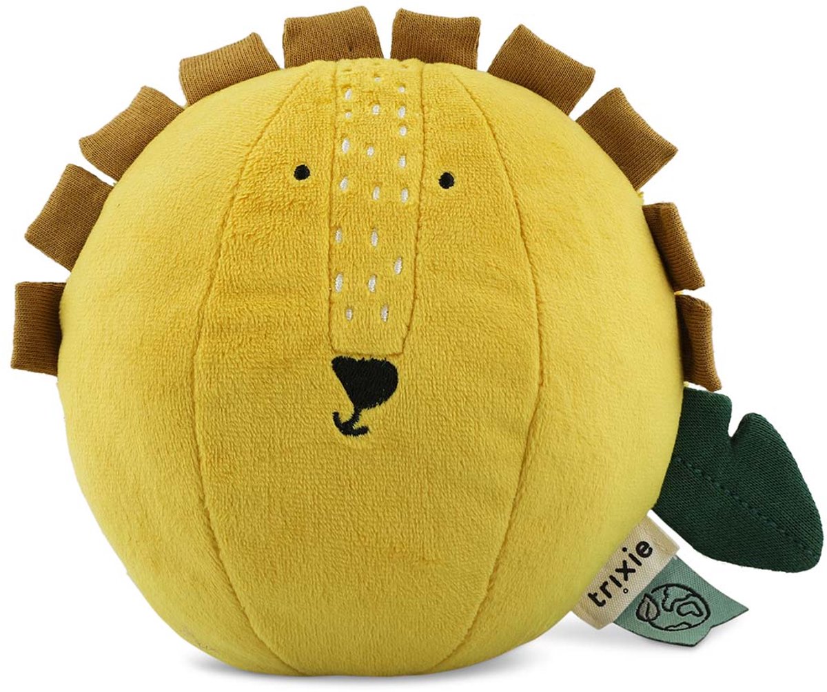 Trixie palla sonora mr. leone - giocattolo per bebè - primo giocattolo - regalo maternità - giallo