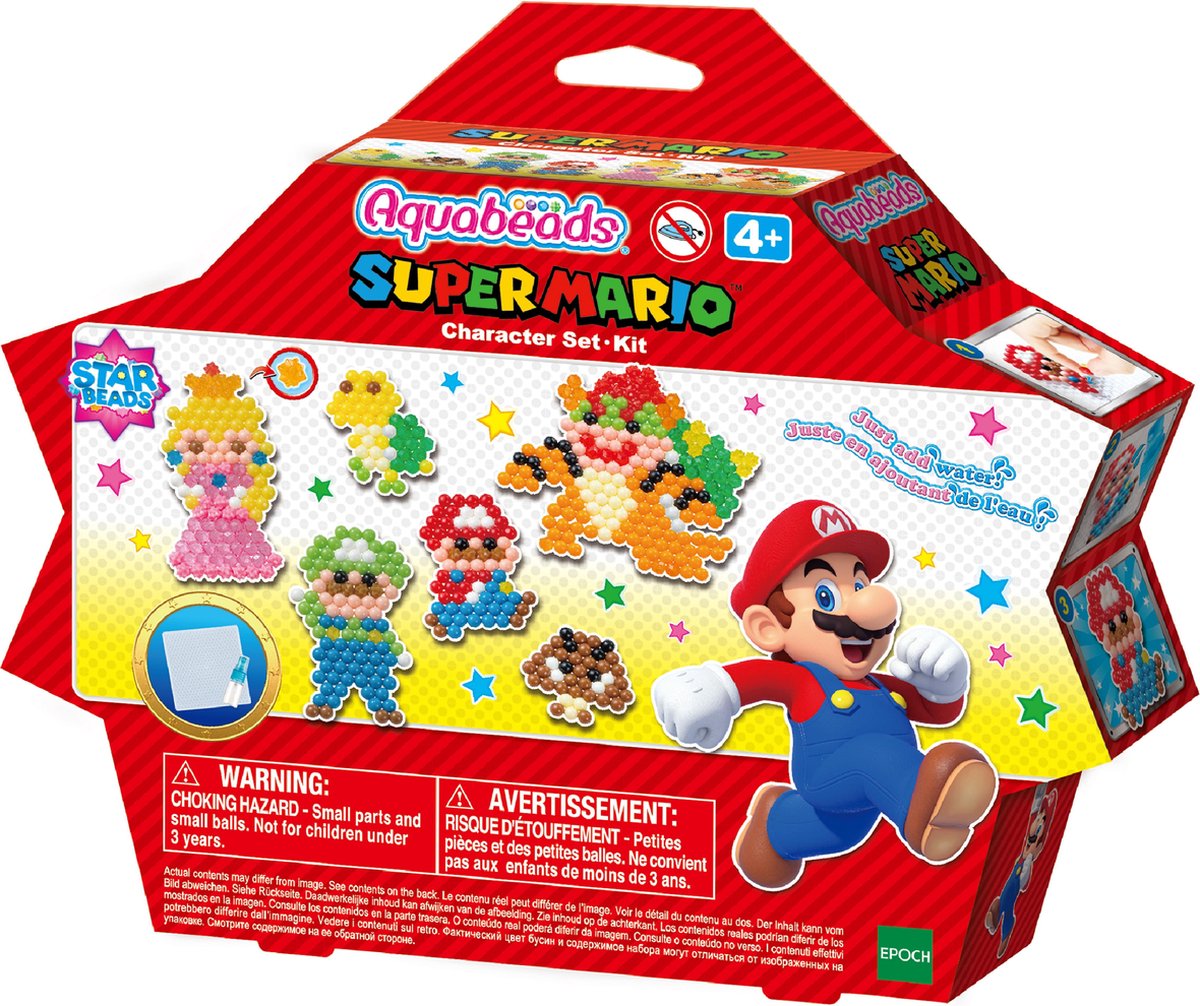 Epoch Aquabeads 31946 Super Mario set con cuentas de estrellas