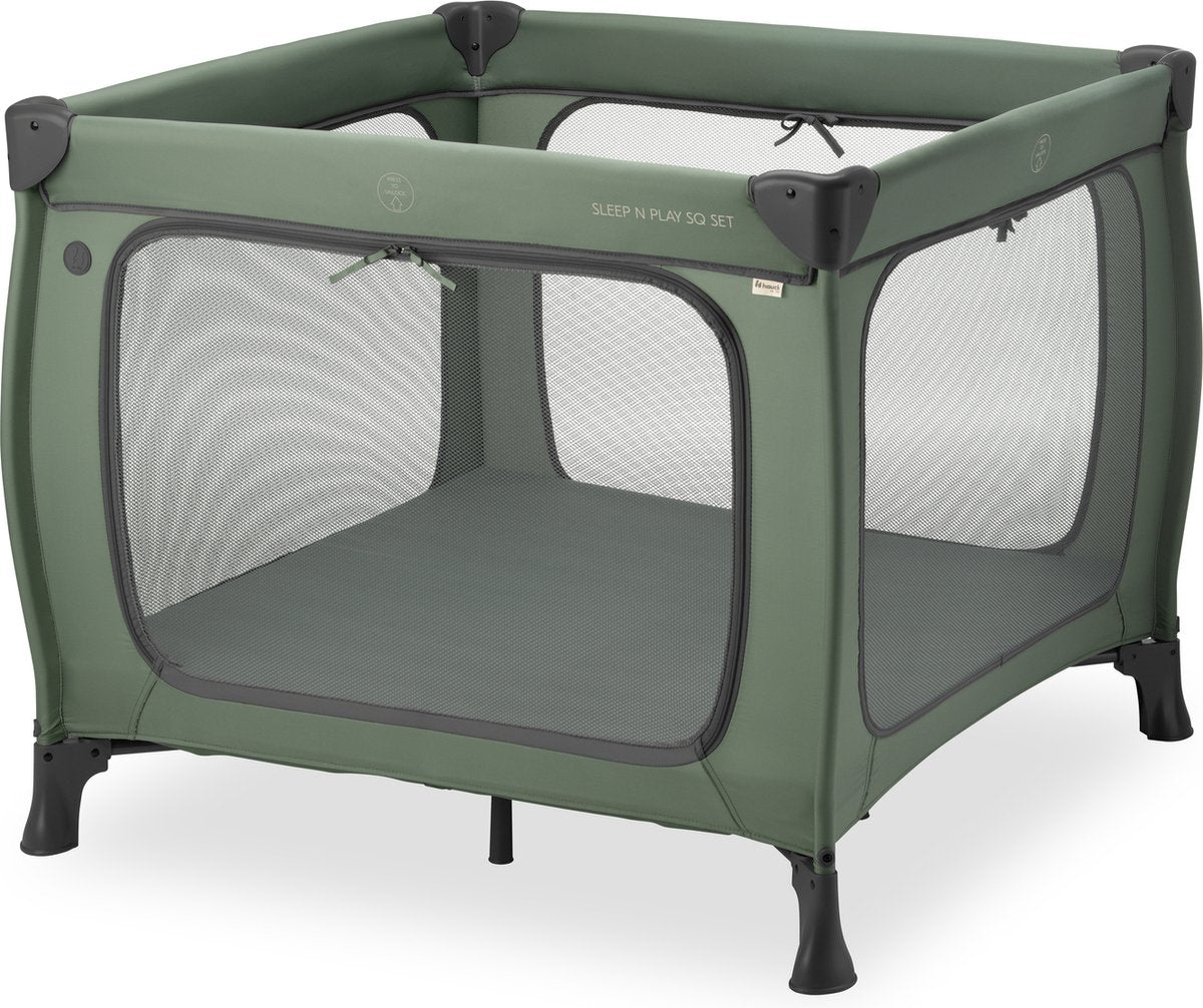 Hauck sleep n play sq set - cama de camping - pasaje extra grande - verde oscuro