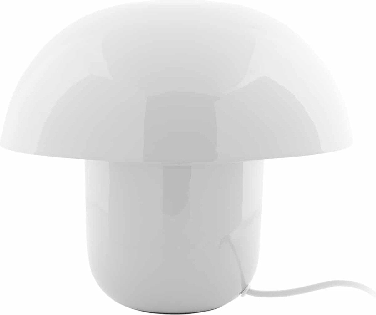 Lámpara de mesa Leitmotiv hongo gordo - blanco - 29x29x25cm - escandinavo
