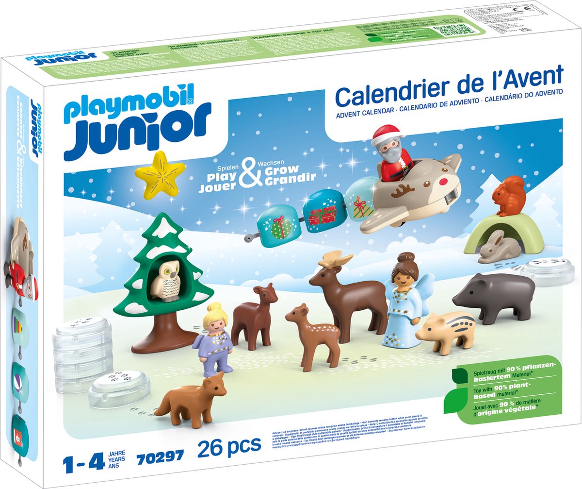 Playmobil Junior Advent Calendar White Christmas 70297