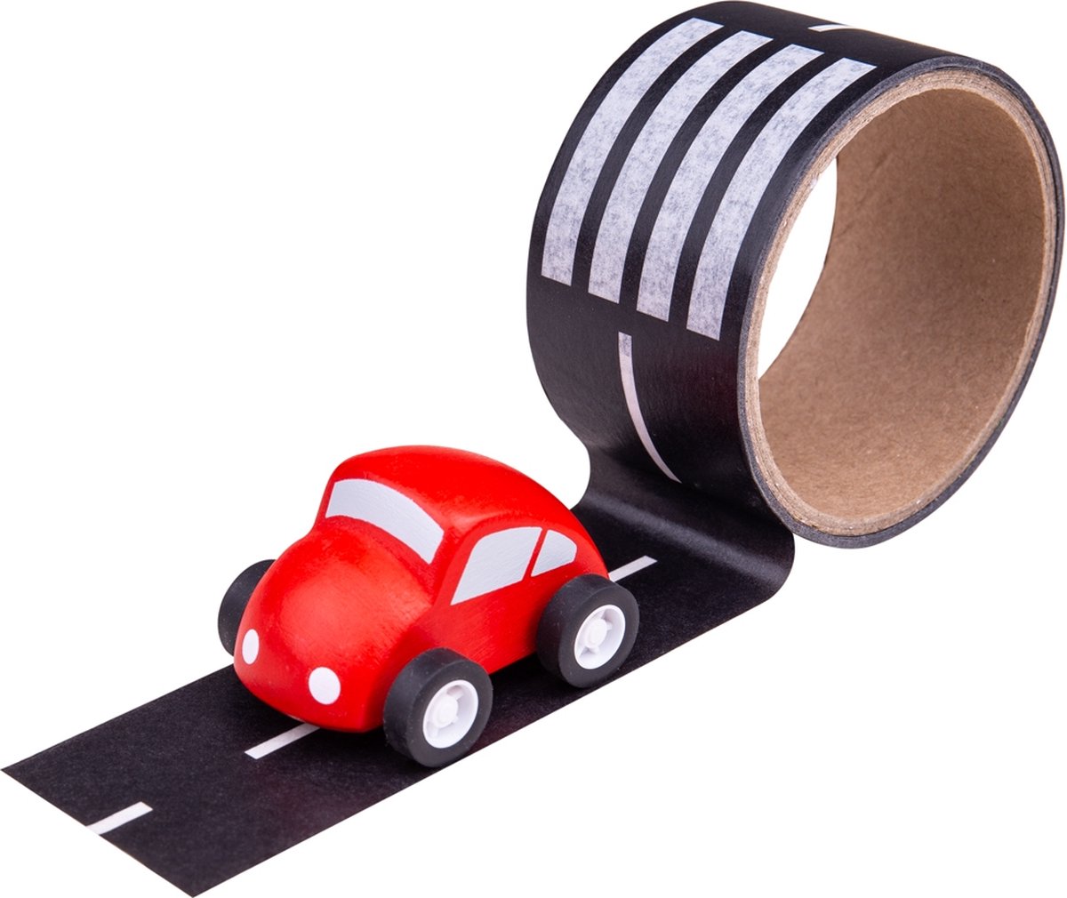 Cinta de carretera Bigjigs con coche - entrega aleatoria