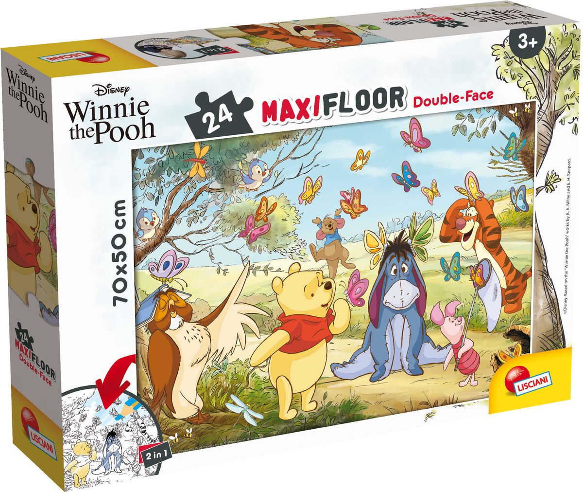 Lisciani disney puzzle df maxi floor 24 winnie the pooh