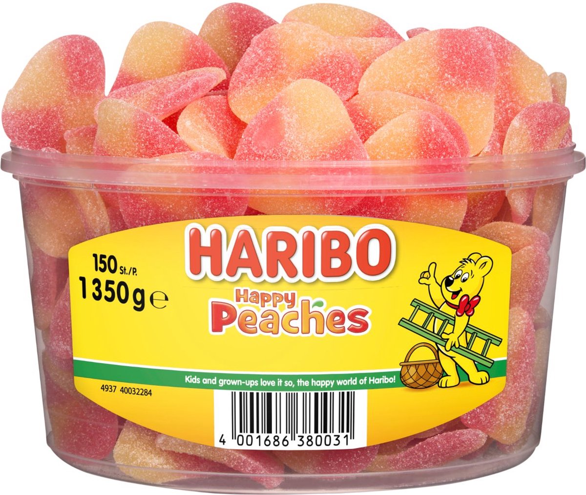 Pesche Haribo (150 pezzi)