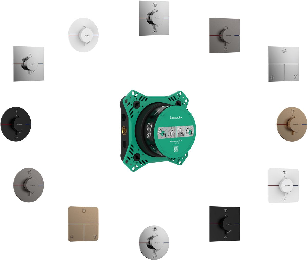 Hansgrohe showerselect comfort s termostato empotrado para 2 funciones cromo
