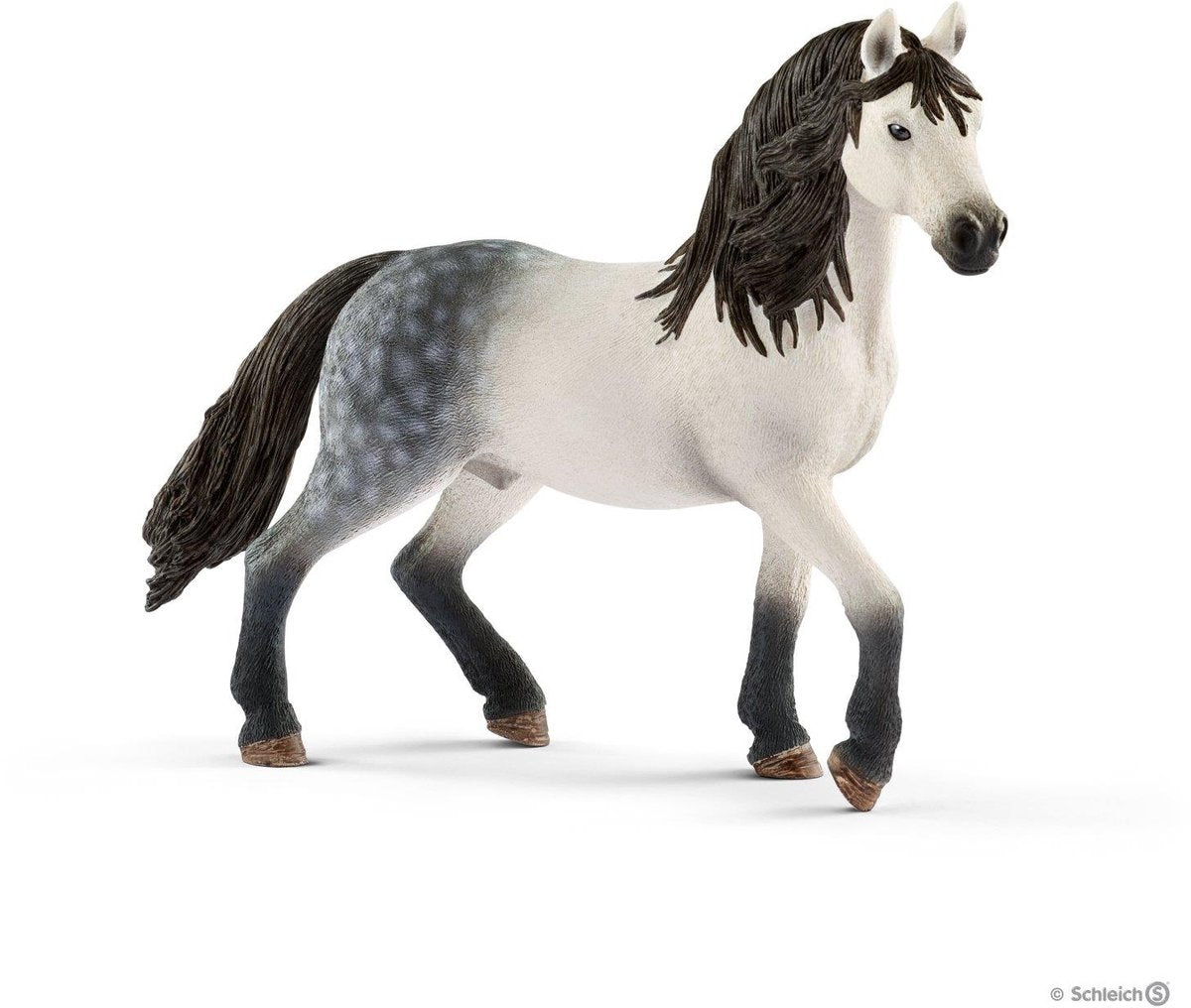 Club ippico Schleich - Stallone andaluso - figura da gioco - giocattoli per bambini e bambine - da 5 a 12 anni - 13821