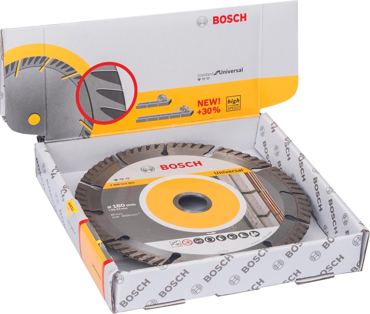 Disco diamantato Bosch 10x prof univ 180 22.23