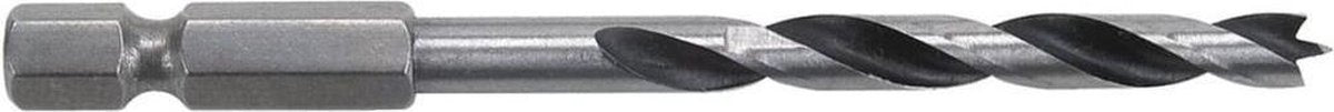 Wolfcraft - set di punte elicoidali per legno, gambo esagonale, ø 3–8 mm, 5 pezzi. -7122000