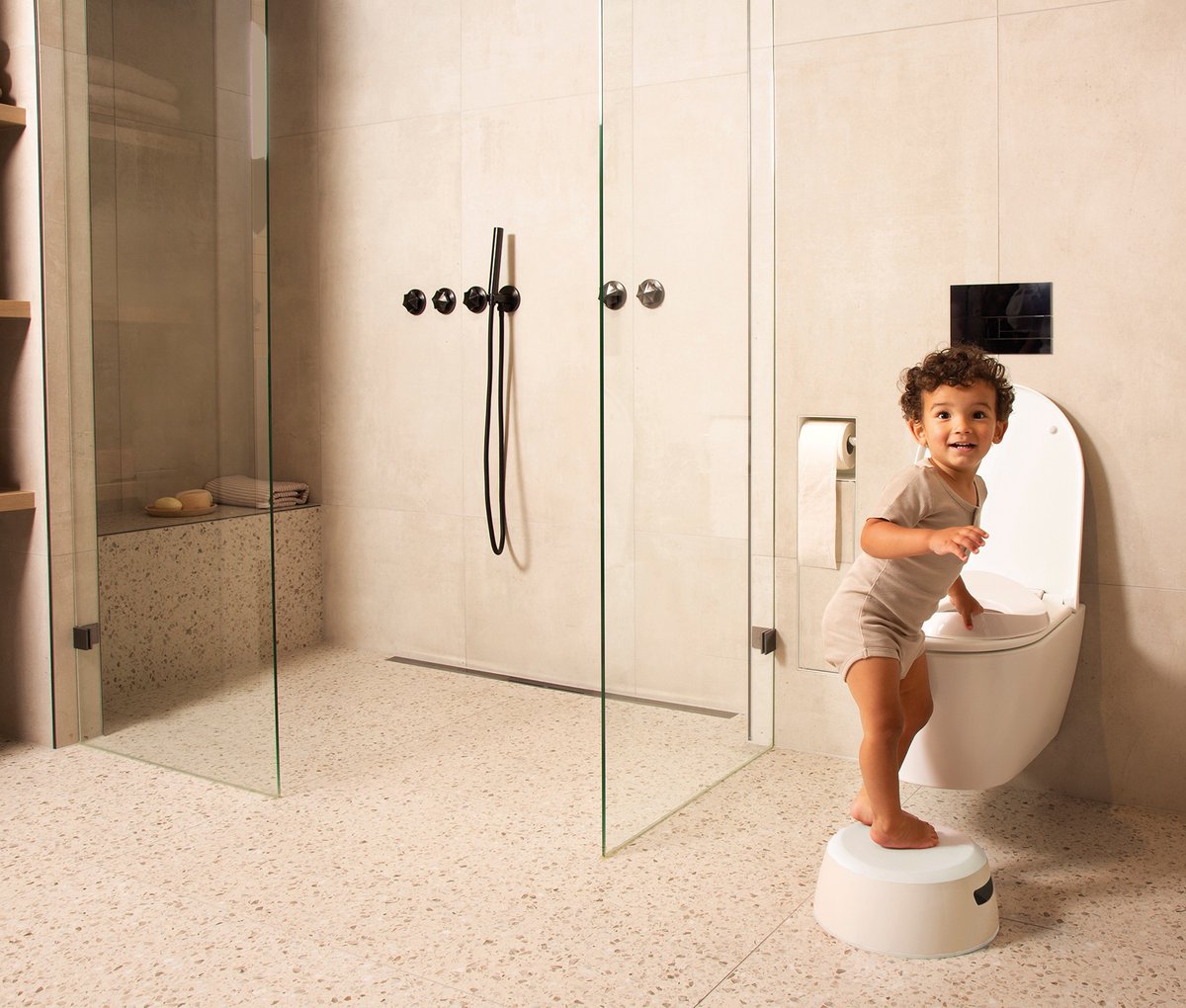 Set da allenamento per WC in pura avena Luma