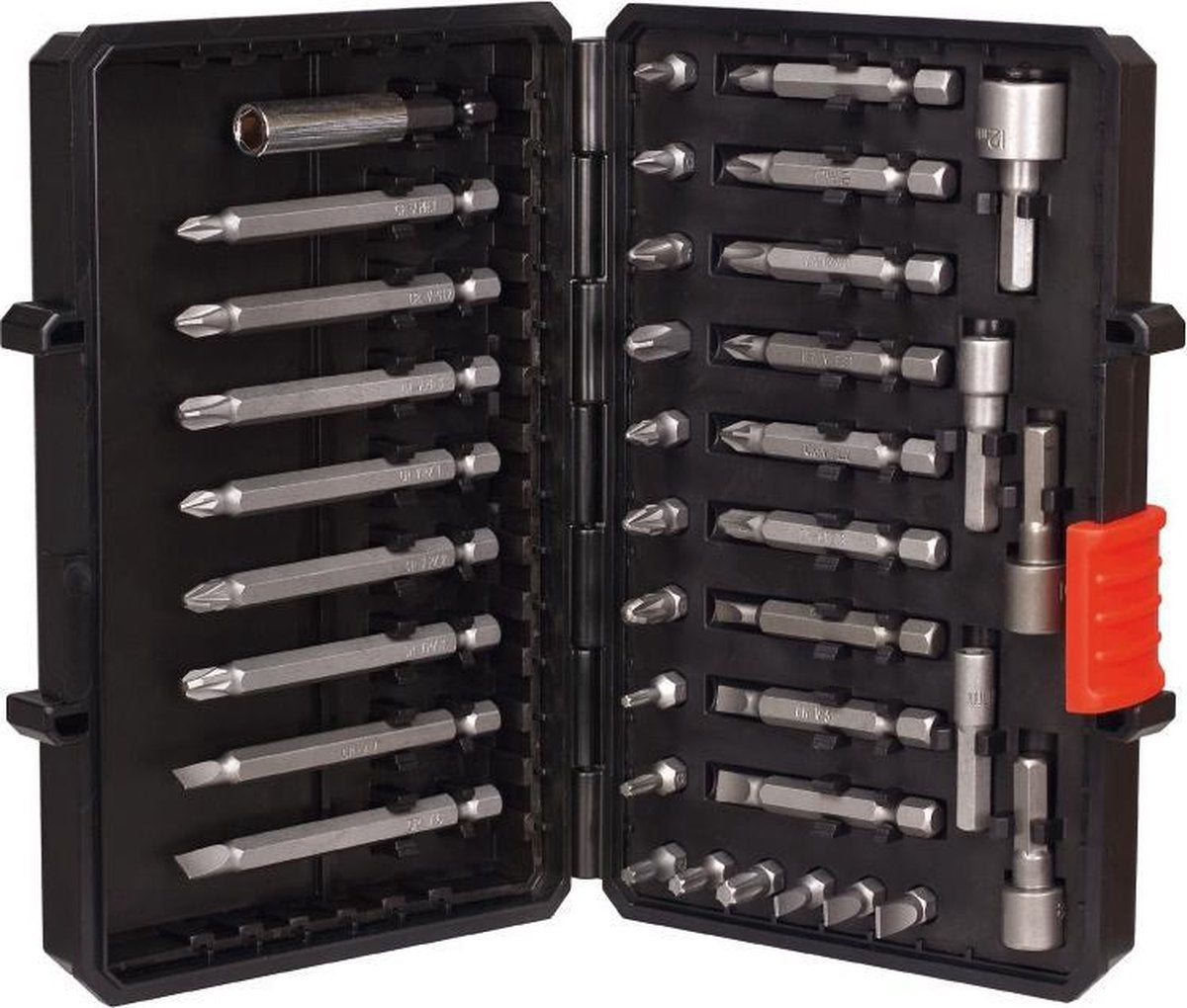 Black+decker set di punte e prese da 38 pezzi - a7202-xj