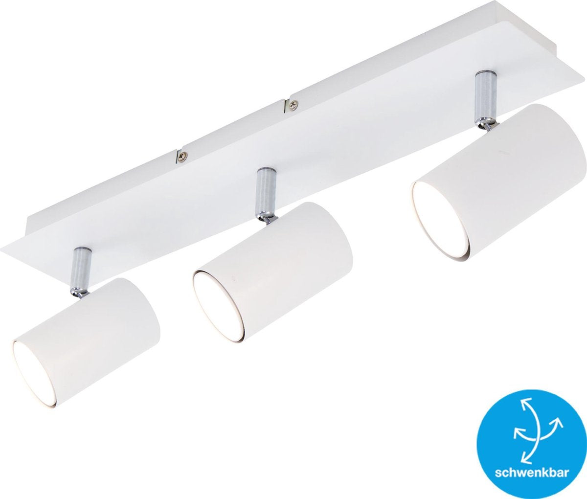 Briloner run - plafondspot - opbouwspots met 3-lichts - draaibaar - plafondlamp - gu10 - max. 40 watt - wit