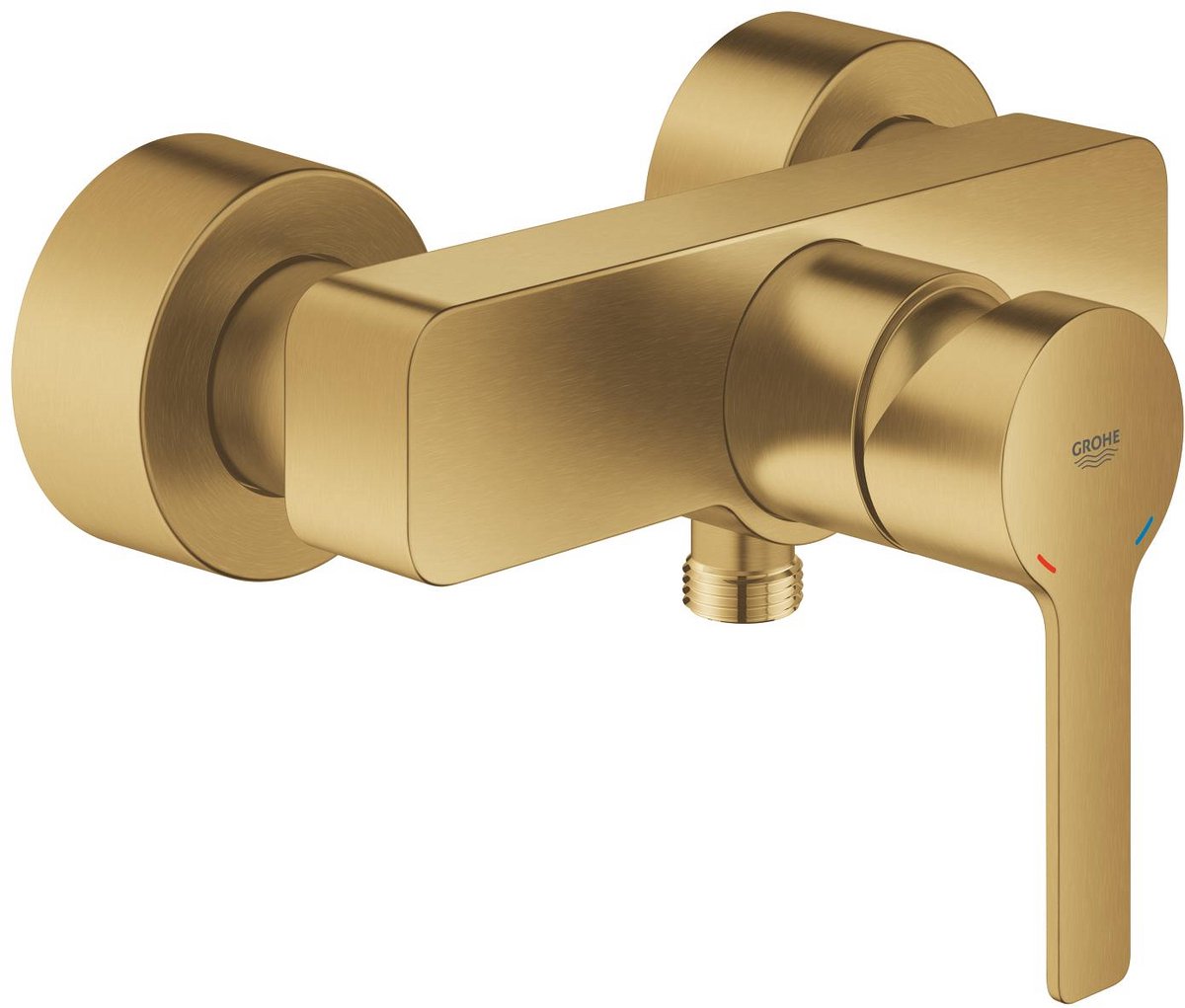 Grohe lineare new douchemengkraan – wandmontage – silkmove – afgedekte s-koppelingen – geborsteld cool sunrise