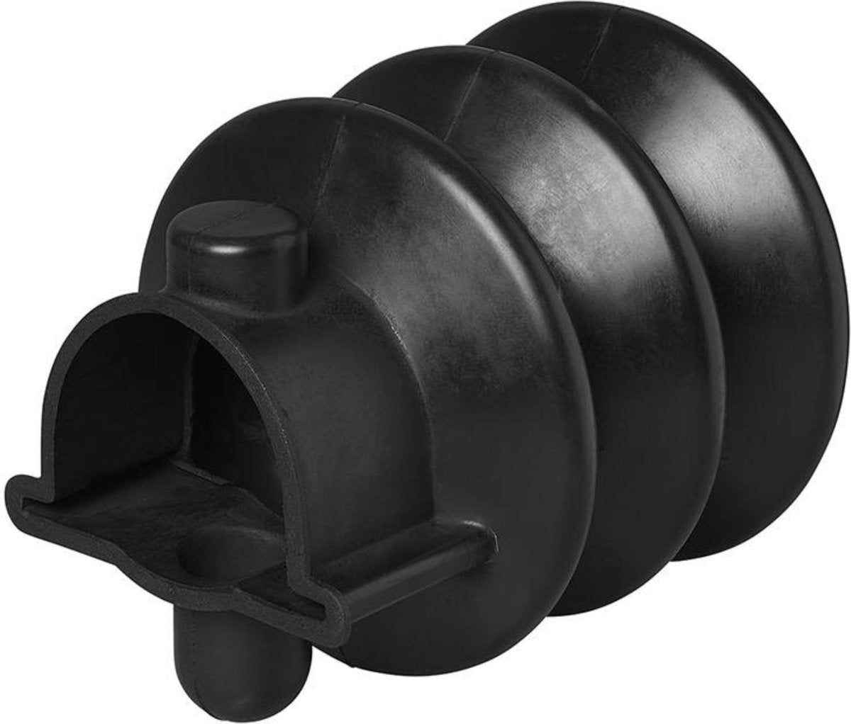 Proplus stofhoes voor oplooprem - ø 55 mm - rubber - zwart - 125 mm