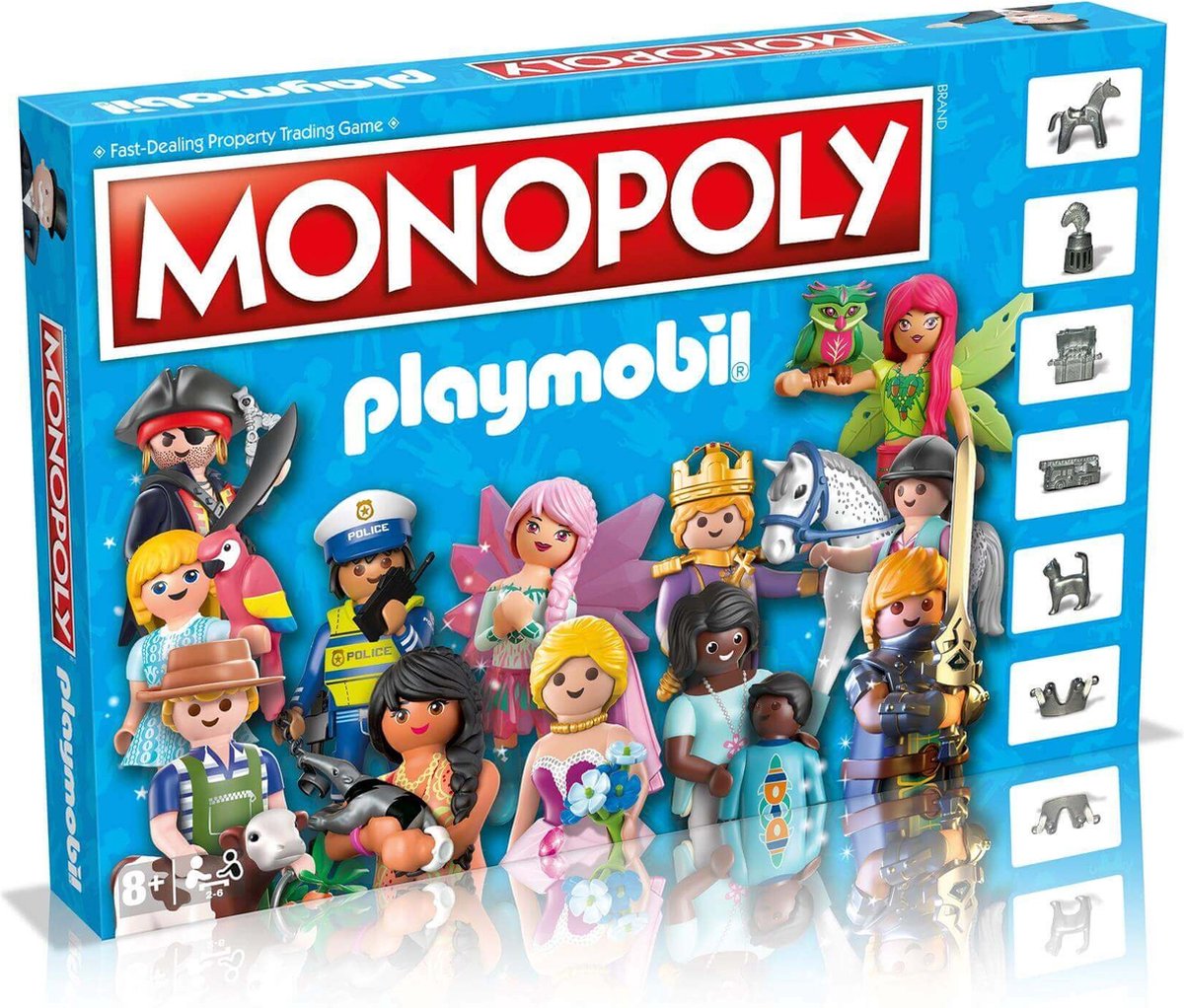 Monopoli con mosse vincenti - gioco da tavolo - playmobil - inglese