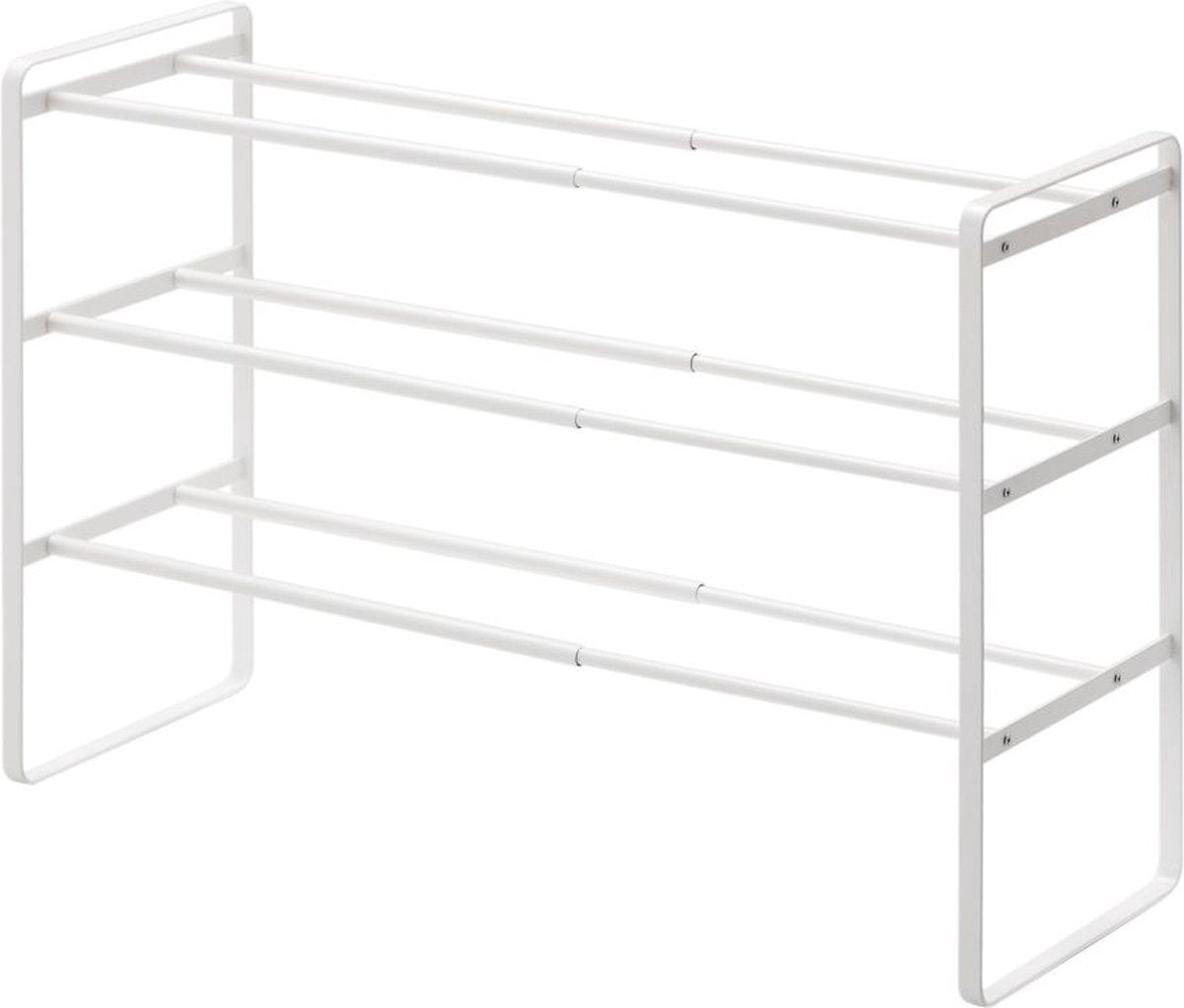 Zapatero Yamazaki extensible - estructura - 3 niveles - blanco