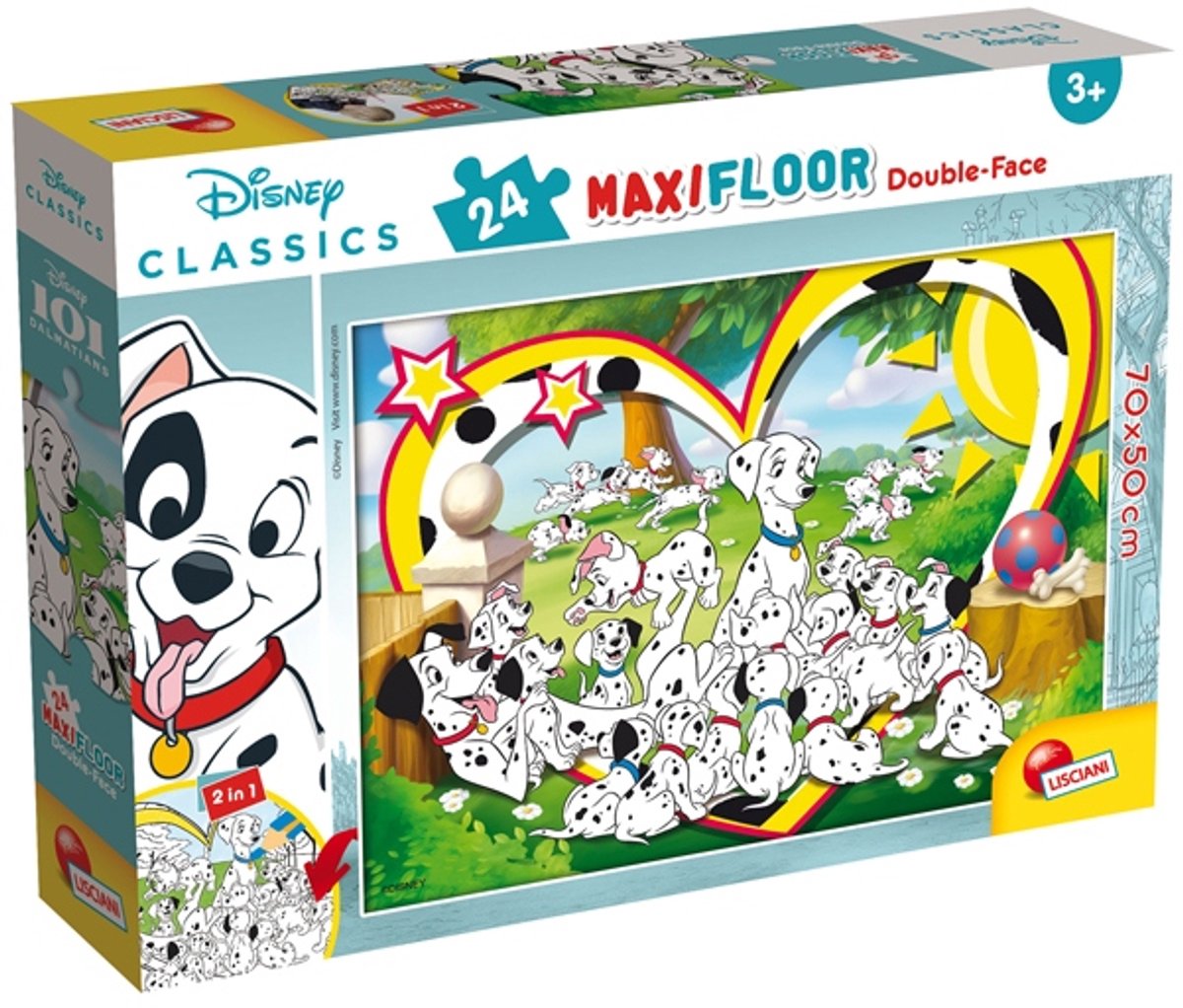 Lisciani disney puzzle df maxi floor 24 101 dalmatians