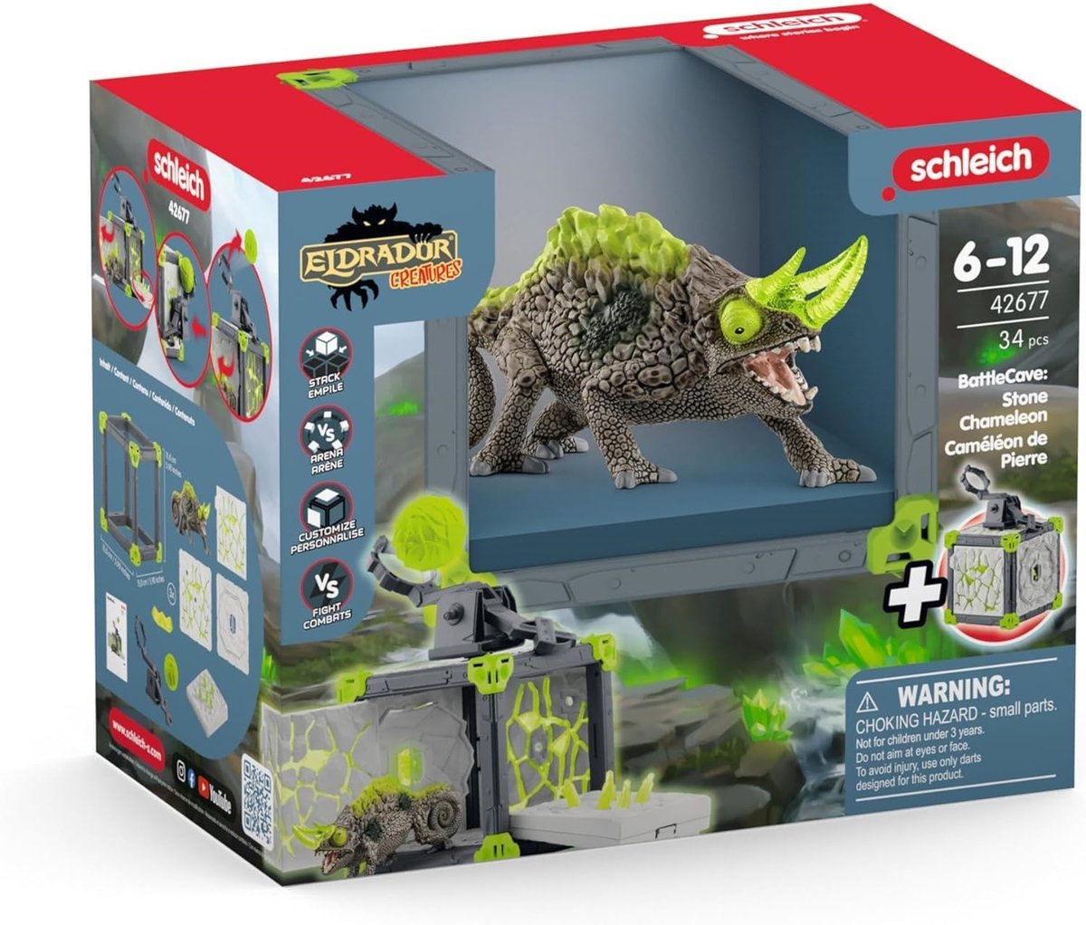 Schleich Eldrador Creatures Battlecave Stone Chameleon - 42677