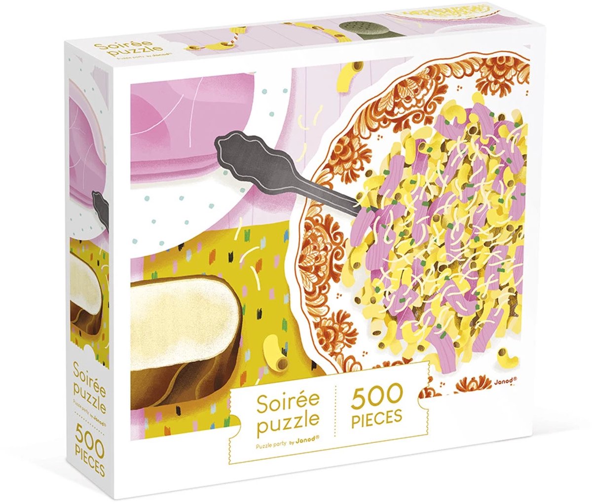Janod - puzzle kidult - pasta e prosciutto - 500 pezzi