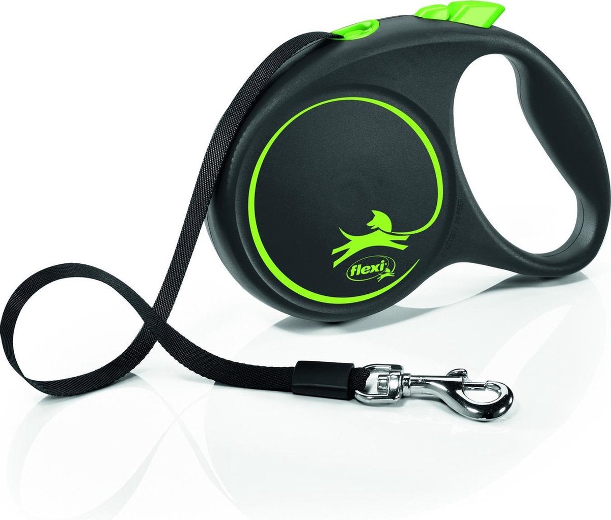 Flexi Rollijn Black Design Tape Green