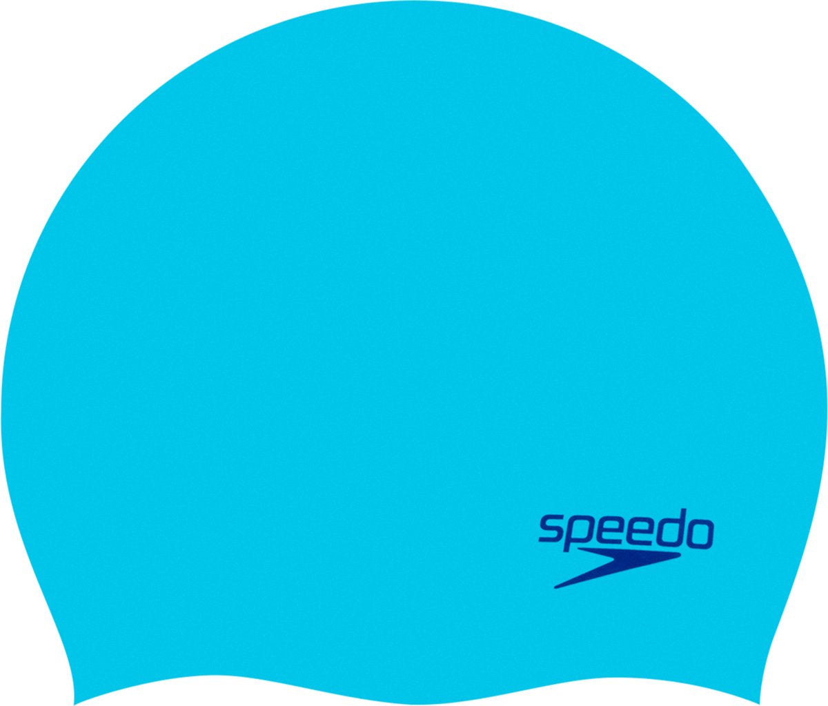 Speedo gorro de natación junior de silicona moldeada lisa - azul