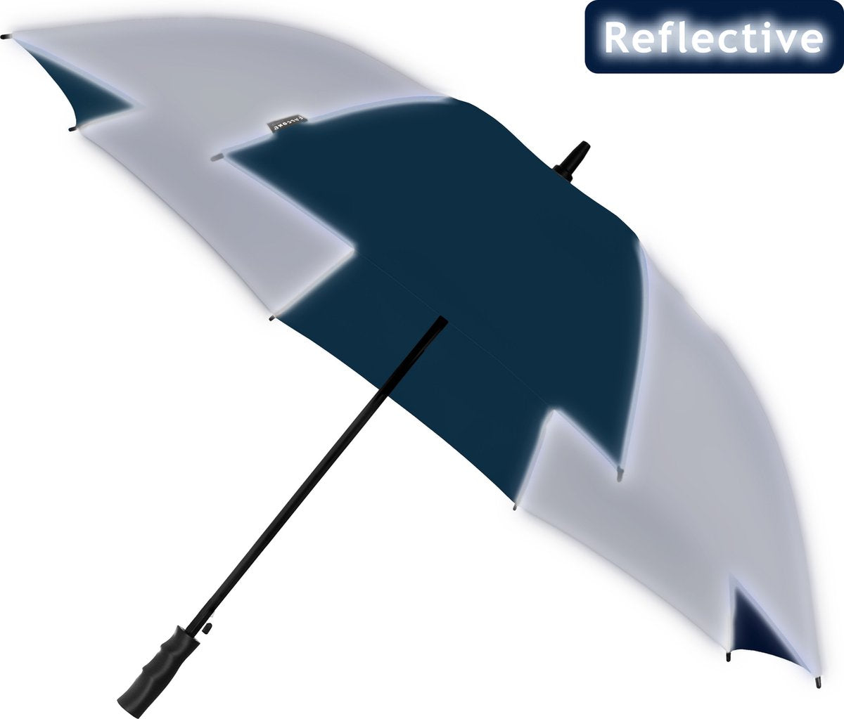 Falcone - paraguas - ø 120 cm - automático - azul reflectante plateado