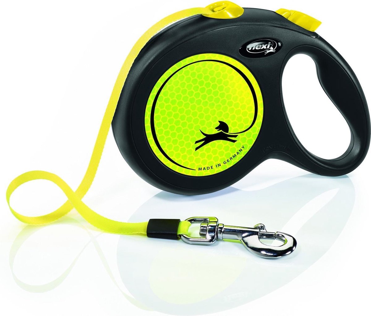 Flexi rollijn nueva cinta neón amarillo negro