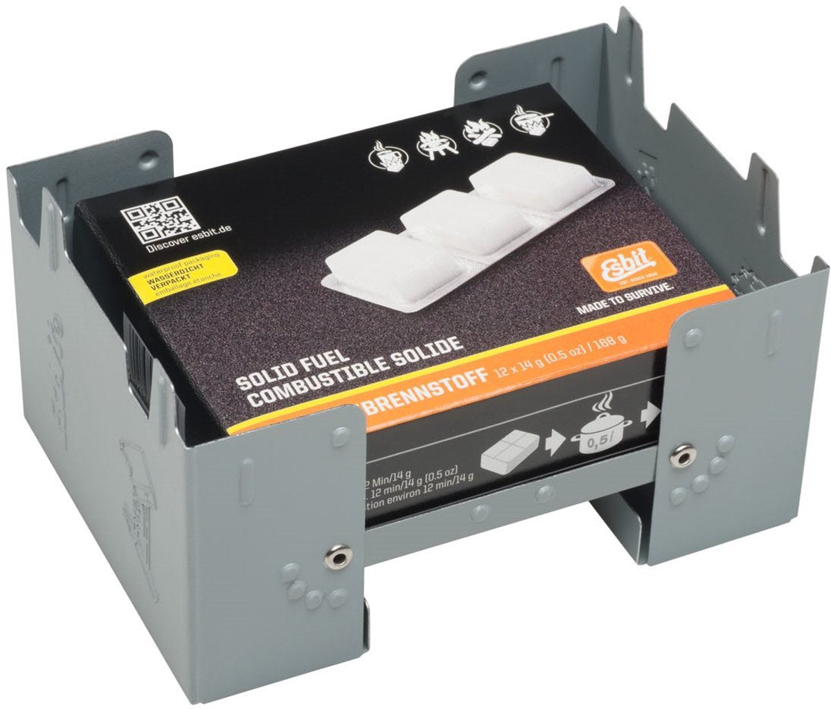 Esbit brander pocket stove l - incl 12x14 gr blokjes - compact