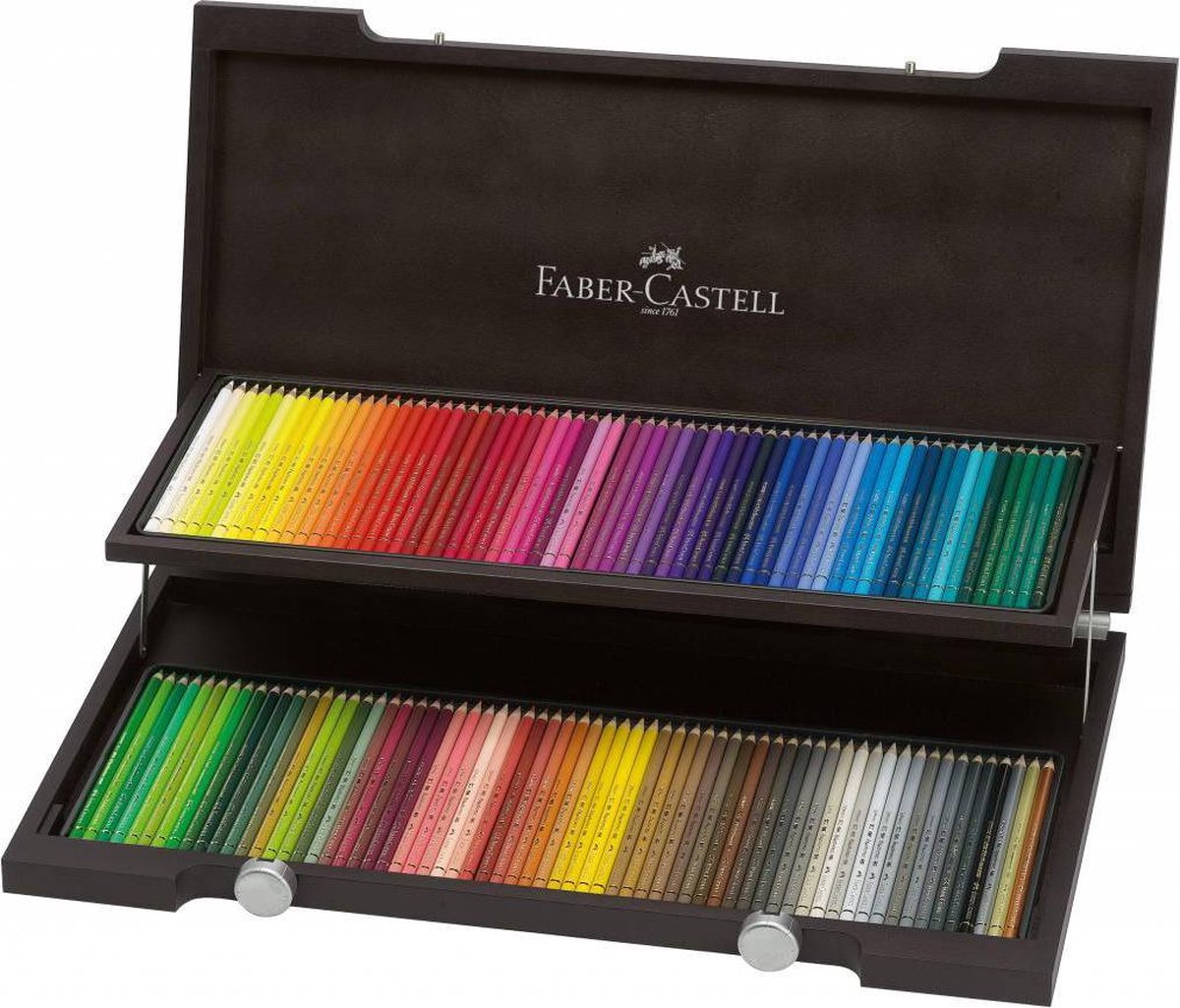 Matite colorate Faber-castell - polychromos - 120 pezzi in custodia di legno - fc-110013