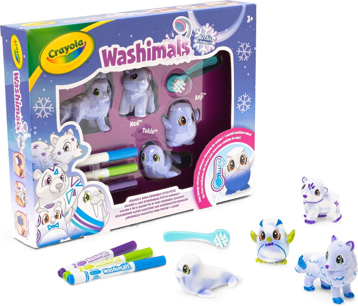 Crayola - washimals - pacchetto hobby - avventura artica per bambini