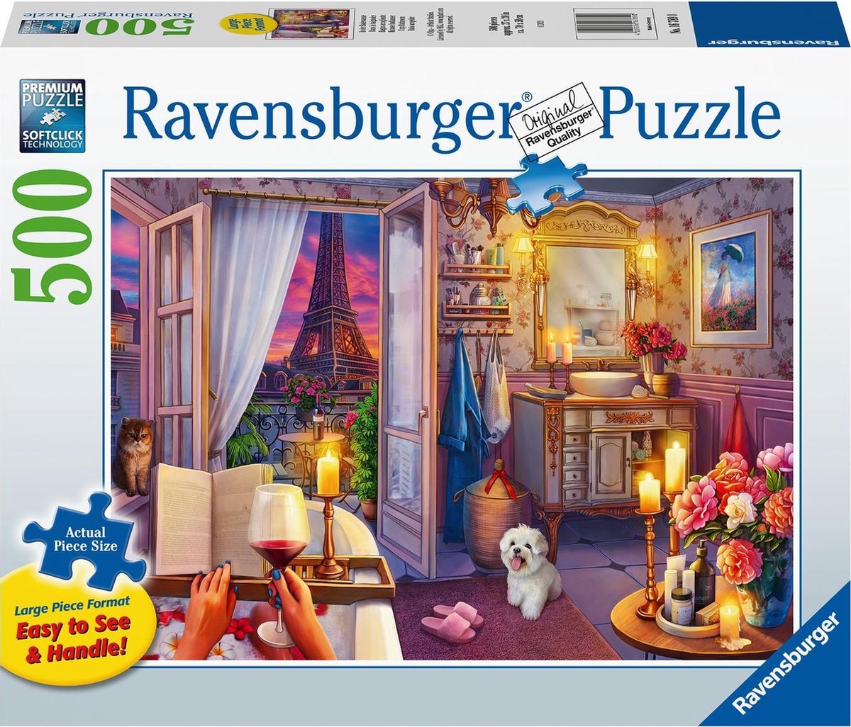 Ravensburger Puzzle Bagno Accogliente - Puzzle - 500 pezzi