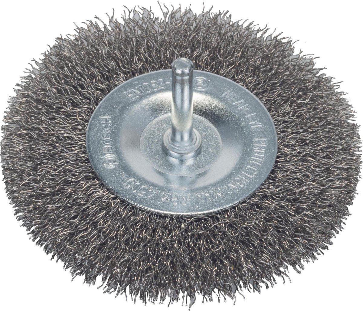 Cepillo de disco Bosch 6mm 100 ondulado 0,3 acero inoxidable