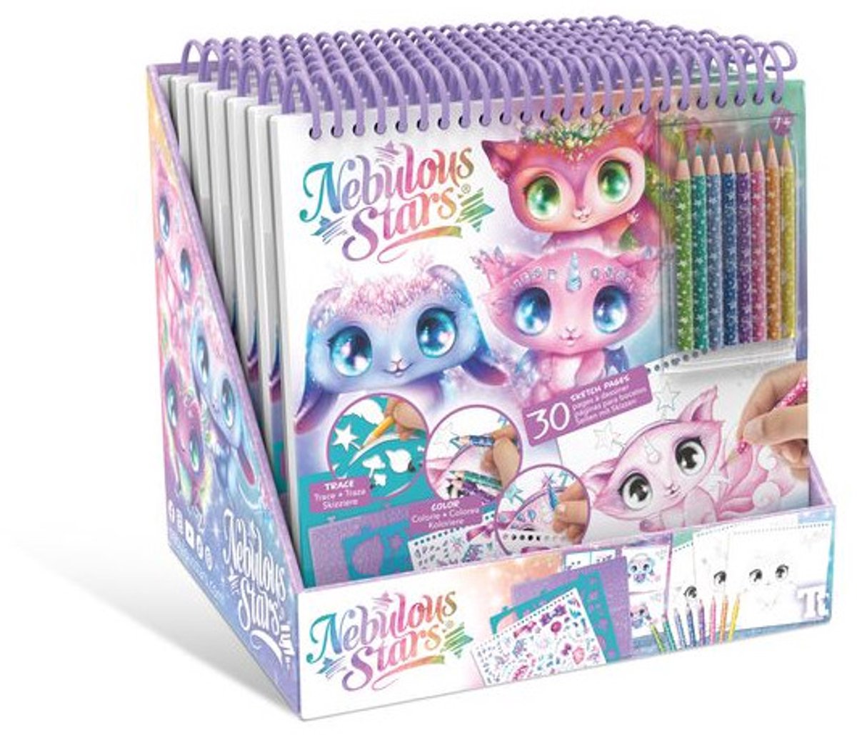 Estrellas nebulosas: cuaderno de bocetos creativo.