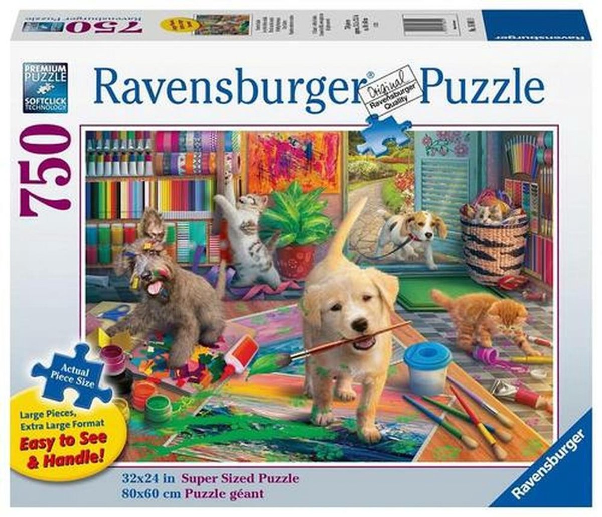 Ravensburger Jigsaw Puzzle Animals Pezzi XXL 750 pezzi di puzzle divertente.